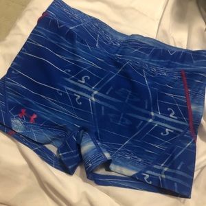 Under armour blue graphic spandex xs/s